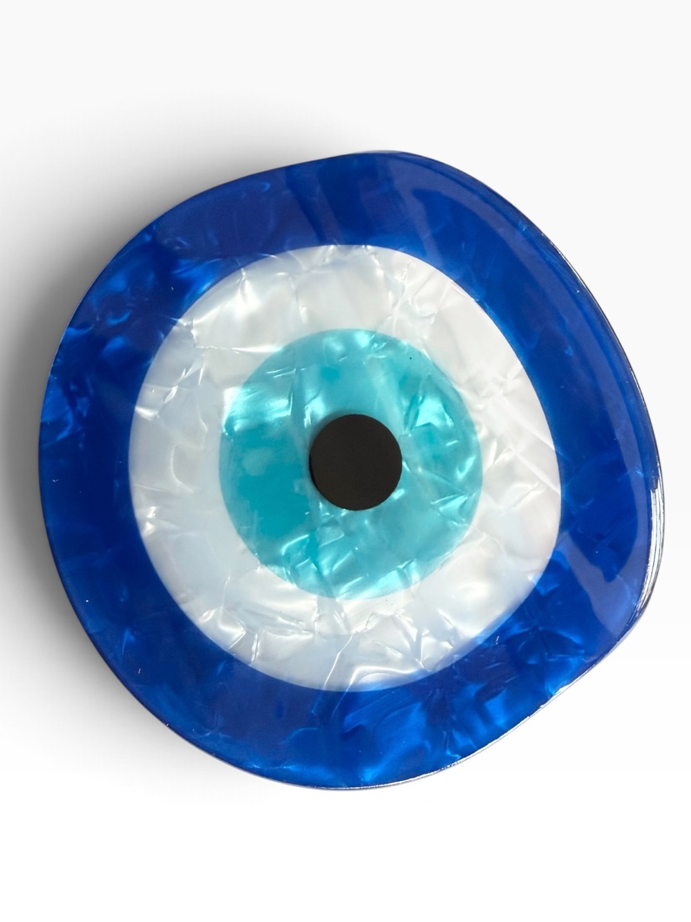 Round Evil Eye Acrylic Hair Clip New